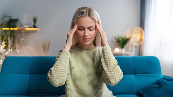 Person feeling anxious